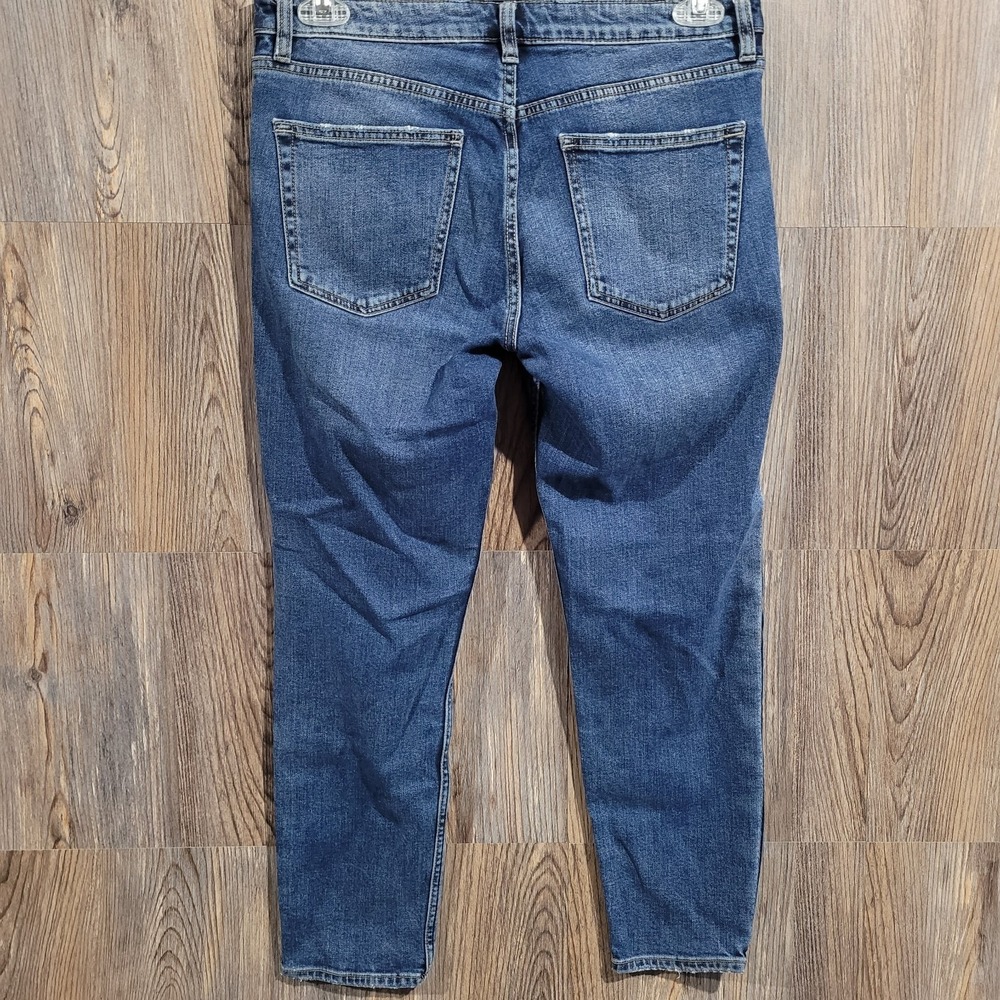 Silver Jeans Vintage Slim Straight Size 28 x 27 Medium Wash 2-Tone Denim - Picture 4 of 9